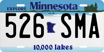 MN license plate 526SMA