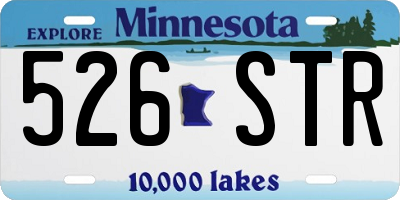 MN license plate 526STR