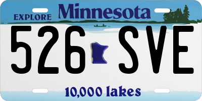 MN license plate 526SVE