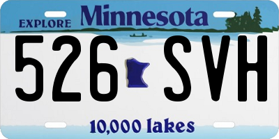 MN license plate 526SVH