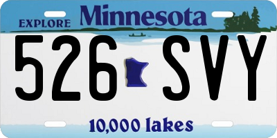 MN license plate 526SVY