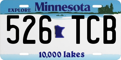 MN license plate 526TCB