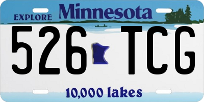 MN license plate 526TCG