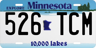 MN license plate 526TCM