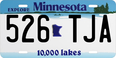 MN license plate 526TJA