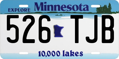MN license plate 526TJB