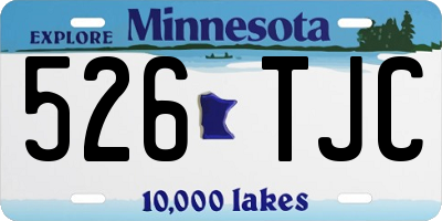 MN license plate 526TJC
