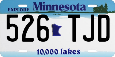 MN license plate 526TJD