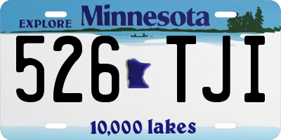 MN license plate 526TJI