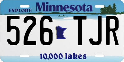 MN license plate 526TJR