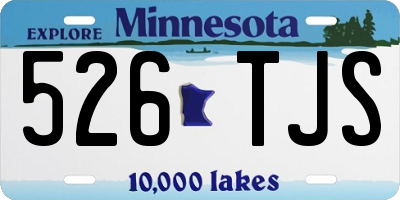 MN license plate 526TJS