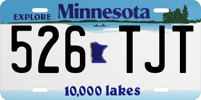 MN license plate 526TJT