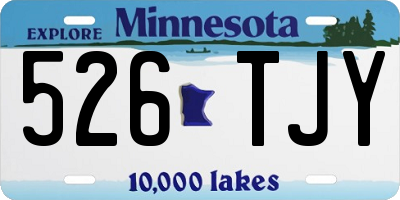 MN license plate 526TJY