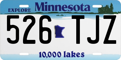 MN license plate 526TJZ