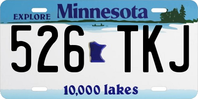 MN license plate 526TKJ