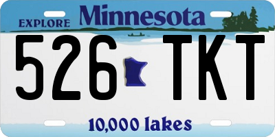 MN license plate 526TKT