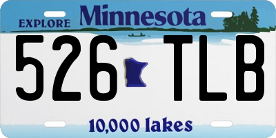 MN license plate 526TLB