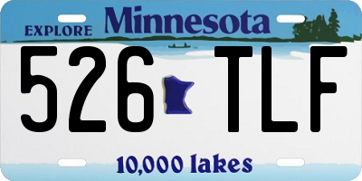 MN license plate 526TLF