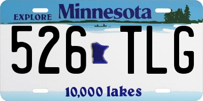 MN license plate 526TLG