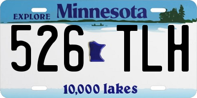 MN license plate 526TLH