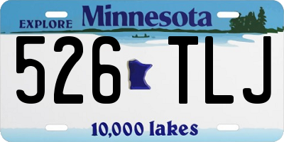 MN license plate 526TLJ