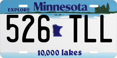 MN license plate 526TLL