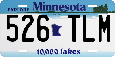 MN license plate 526TLM