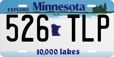 MN license plate 526TLP