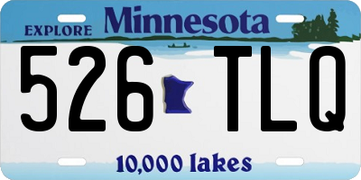 MN license plate 526TLQ