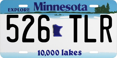 MN license plate 526TLR