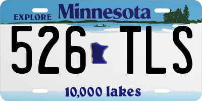 MN license plate 526TLS