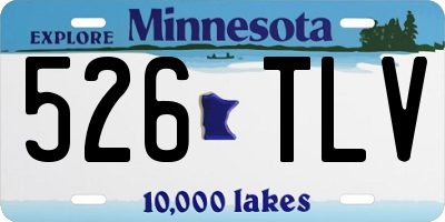 MN license plate 526TLV