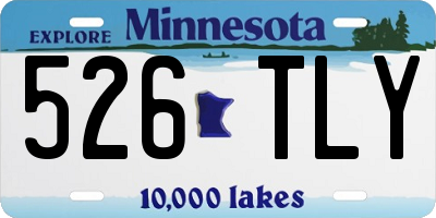 MN license plate 526TLY
