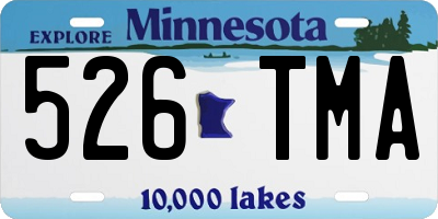 MN license plate 526TMA