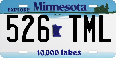 MN license plate 526TML