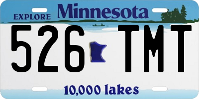 MN license plate 526TMT