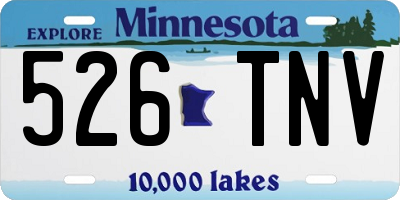 MN license plate 526TNV