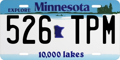 MN license plate 526TPM