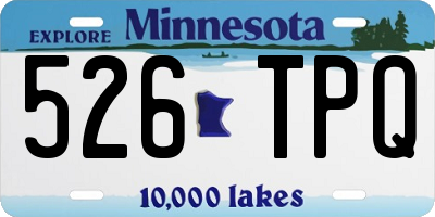 MN license plate 526TPQ