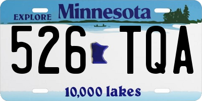 MN license plate 526TQA