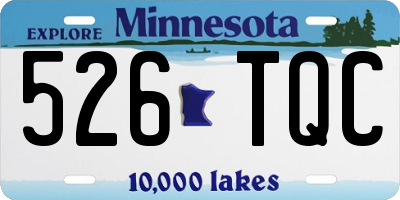 MN license plate 526TQC