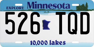 MN license plate 526TQD