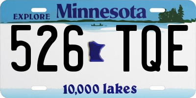 MN license plate 526TQE