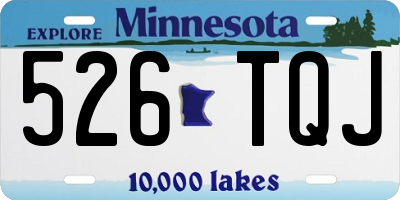MN license plate 526TQJ