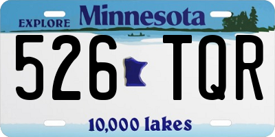 MN license plate 526TQR