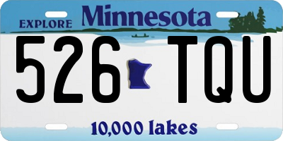 MN license plate 526TQU