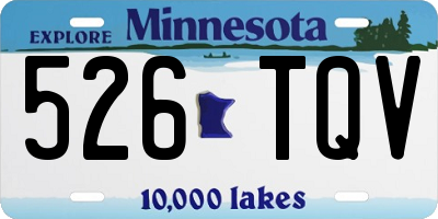 MN license plate 526TQV