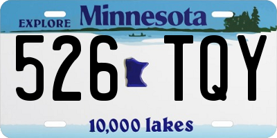 MN license plate 526TQY