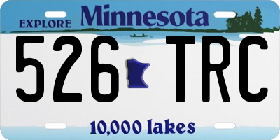 MN license plate 526TRC