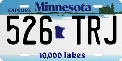 MN license plate 526TRJ